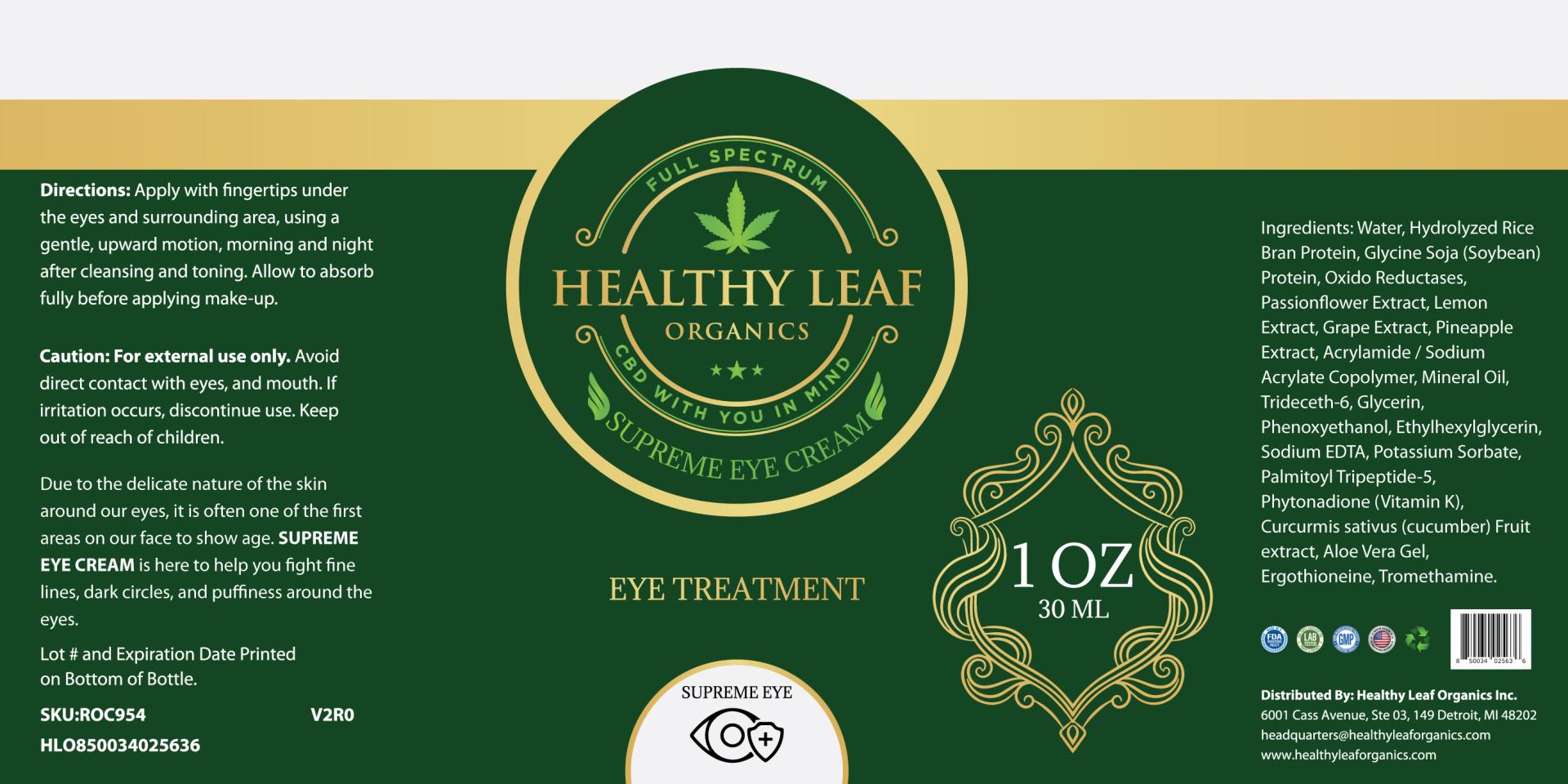 Supreme Eye Cream HLO954