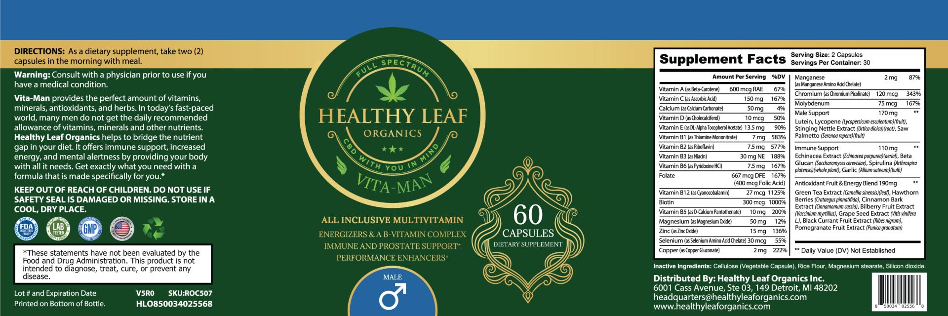 Vita-Man "All Inclusive Multivitamin" HLO507